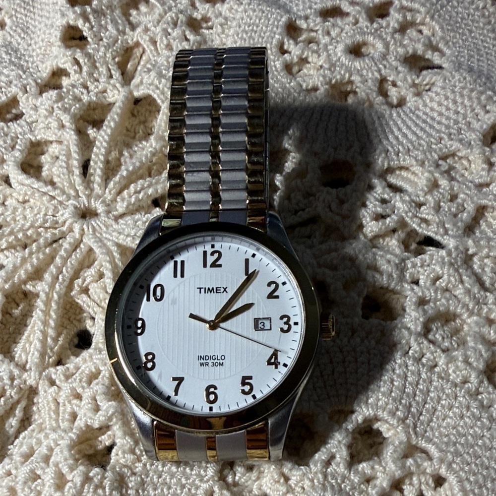 Timex Two-Tone Gold and Silver Watch